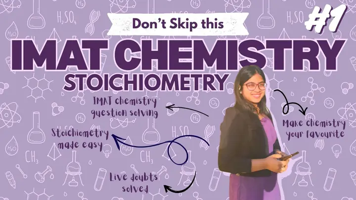 IMAT Chemistry, Mole Concept lecture cover