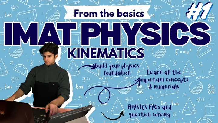 IMAT Physics, Kinematics lecture cover